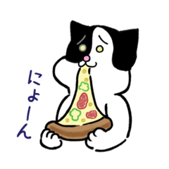 [LINEスタンプ] 白黒ねこといぬ