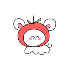 [LINEスタンプ] トマトなうさぎ