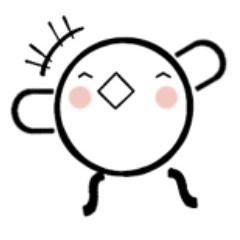 [LINEスタンプ] まんまるトリのはるちゃん✩