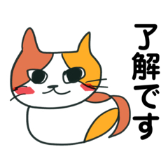 [LINEスタンプ] 三毛猫柄ねこスタンプ