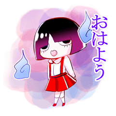 [LINEスタンプ] ギャル花子ちゃんの画像（メイン）