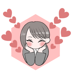 [LINEスタンプ] はたらくおんなのこ（ちょこっとさる）