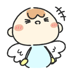 [LINEスタンプ] 【LINEスタンプの日】ツンデレ天使くん