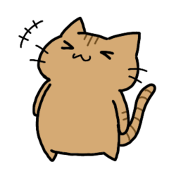 [LINEスタンプ] 動きで会話するにゃんこ