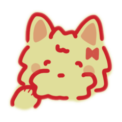 [LINEスタンプ] フワフワピンクちゃんカラーバージョン