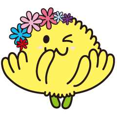[LINEスタンプ] きくりん（たけふ菊人形マスコットキャラ）