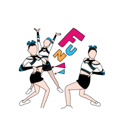 [LINEスタンプ] Cheerleaders 2 (Go Blue)