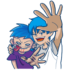 [LINEスタンプ] 少年Sとゾンビくん