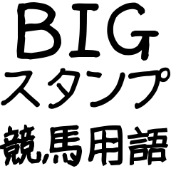 [LINEスタンプ] BIGスタンプ競馬用語