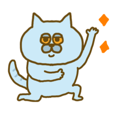 [LINEスタンプ] ブリティッシュショートヘアのダズ