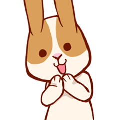 [LINEスタンプ] 超かわいいウサギ