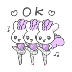 [LINEスタンプ] うさこちゃんのヅカらいふ