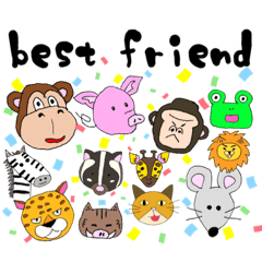 [LINEスタンプ] あっ！動物園だよ！