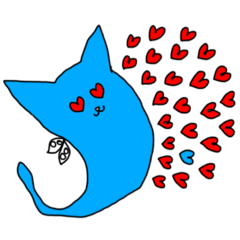 [LINEスタンプ] ねこしっぽおばけちゃん♡