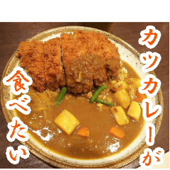 [LINEスタンプ] 【カレー専用】カツカレー食べたい