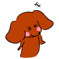 [LINEスタンプ] ハッピーわんわんダックス