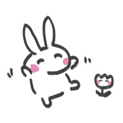 [LINEスタンプ] 楽しそうなうさぎのスタンプ