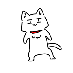 [LINEスタンプ] 頑張ってる猫