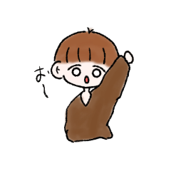 [LINEスタンプ] 前髪パッツン男の子