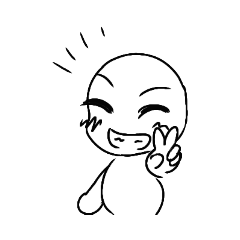 [LINEスタンプ] 白の子