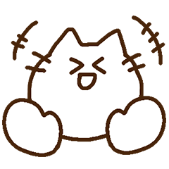 [LINEスタンプ] ゆるシンプルなねこ(LINEスタンプの日)