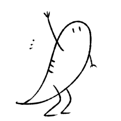 [LINEスタンプ] 原始生物ウェーブくん