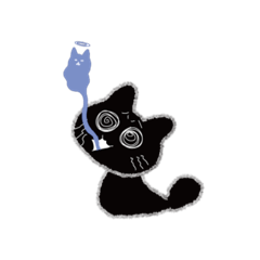 [LINEスタンプ] くろねこは部長