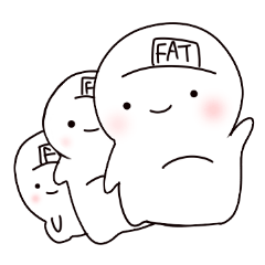 [LINEスタンプ] 脂肪危機
