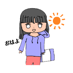 [LINEスタンプ] 制服の女の子のスタンプ