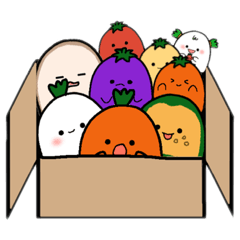 [LINEスタンプ] へんなお野菜たち
