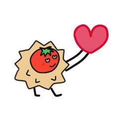 [LINEスタンプ] くりとまと