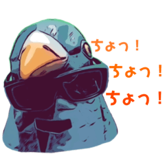 [LINEスタンプ] 鳩バヤと馬リリンと仮面 日常
