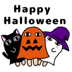 [LINEスタンプ] ゆるかわ☆メジェド様(ハロウィンver)