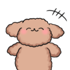 [LINEスタンプ] ふんわ～りもこもこトイプードル 2