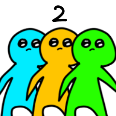 [LINEスタンプ] 僕たちはずっと「友達」。2