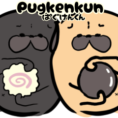 [LINEスタンプ] らくがきどっくすパグ犬くんPugkenkun