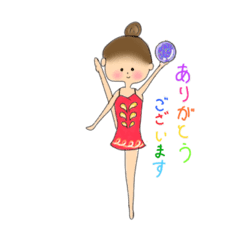 [LINEスタンプ] 新体操スター