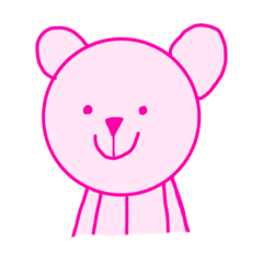 [LINEスタンプ] くまの苺さん☆ピーチさん