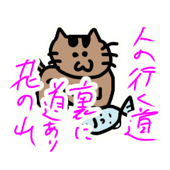 [LINEスタンプ] かぶにゃんシマにゃん.格言1