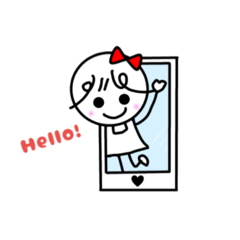 [LINEスタンプ] リボンちゃんの使えるお返事スタンプ