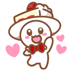 [LINEスタンプ] ちっちゃな妖精！ショートケーキちゃん