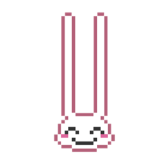 [LINEスタンプ] ミミナガドットウサウサのウサ