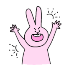 [LINEスタンプ] 絶妙なうさぎさん