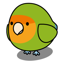 [LINEスタンプ] コザクラインコのマルちゃん（ノーマル）