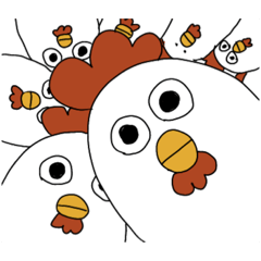 [LINEスタンプ] 日本のにわとりちゃん