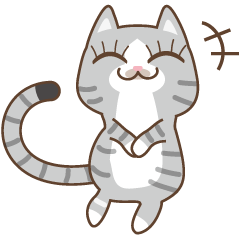 [LINEスタンプ] 立ち耳ねこさん☆LINEスタンプの日