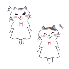 [LINEスタンプ] ワー猫【セラピストさんのごあいさつ】