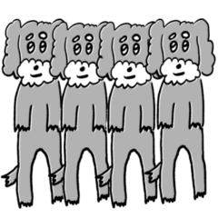 [LINEスタンプ] ウチの犬（シュナウザー）