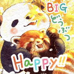 [LINEスタンプ] アニマル♪毎日♡ちゆポッケ 【BIG】