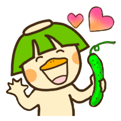 [LINEスタンプ] 再販☆おカッパ純情物語(LINEスタンプの日)